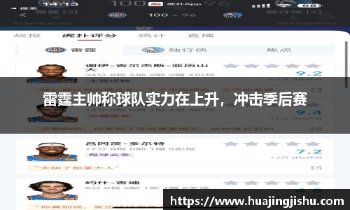 雷霆主帅称球队实力在上升，冲击季后赛